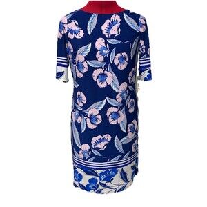 Eliza J Blue Floral Dress Size 4P